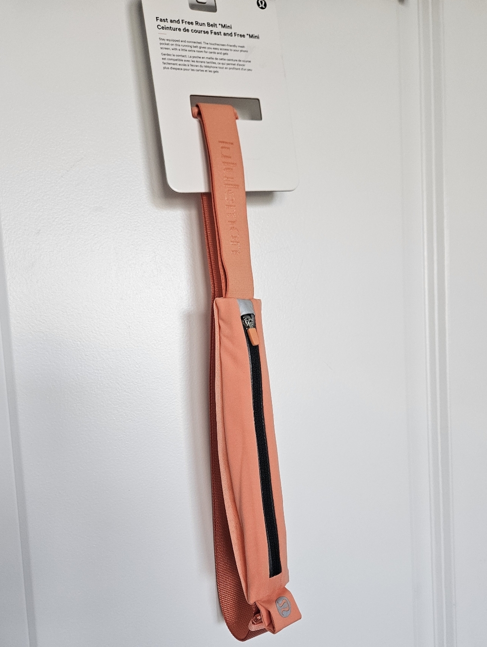 NWT Lululemon Fast And Free Run Belt Mini Size L/XL Coral Kiss